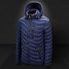 Coat Waterproof Detachable Hat Long Sleeve Stand Collar Warm Winter Jacket for Daily Wear
