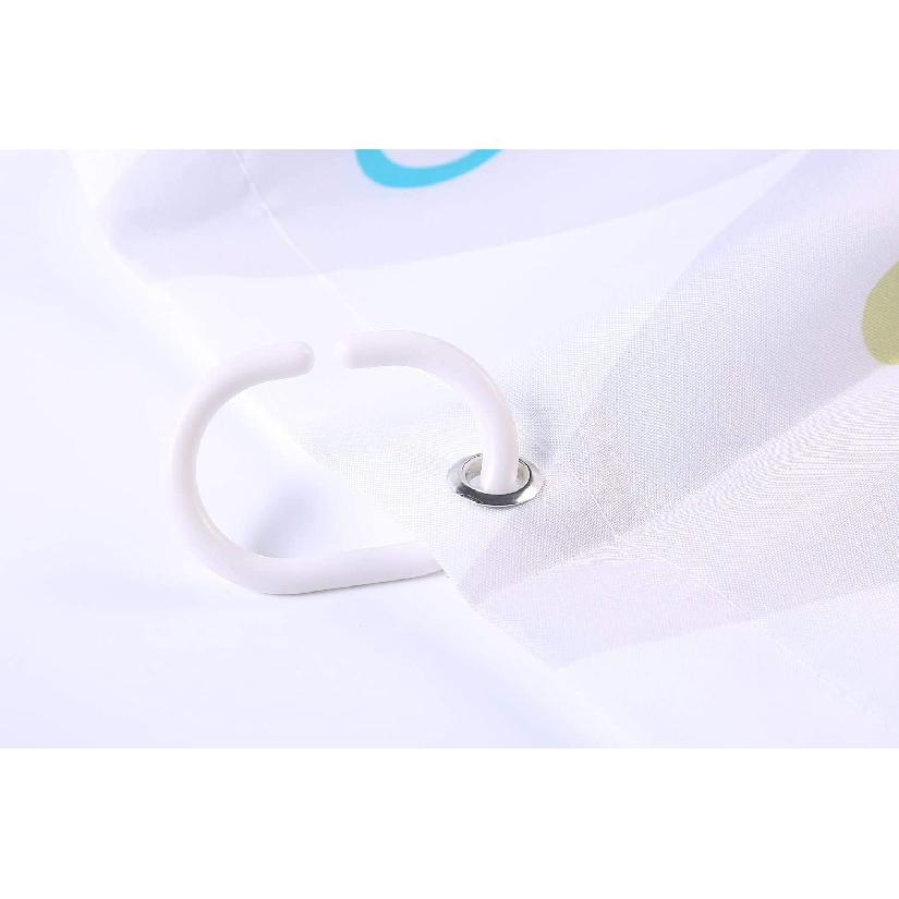 Shower Curtain Set with Hooks Decorative Pink Agate Terrazzo Broken Stone Granite Mosaic Marble Abstract Black Concrete Confetti Dark Ditsy Bath