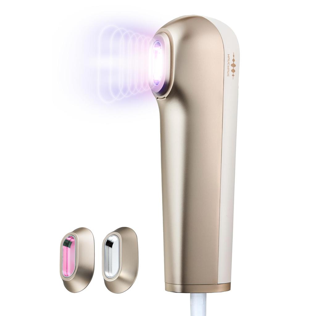 WAVEWAVE Hair Removal VIO and Glowing Unwanted Hair Clear Home Hair Removal Lift Light Beauty Second Flash Speed Device, IPL, NIR, DPL, Compatible,