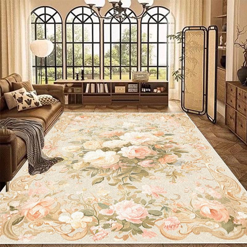 Teppich im europäischen Stil, große Größe, Wohnzimmer, Luxus-Heimdekoration, Teppiche für Schlafzimmer, Lounge, rutschfest, waschbar, Eingangsfußmatte