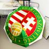 Hungarian Football Emblem Umbrella Folding umbrella, automatic umbrella 8-Frame for Travel, camping Use Gift for Halloween Christmas