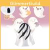Creative White Halloween Ghost Figurine Stress Relief Toy For Kids And Decoration