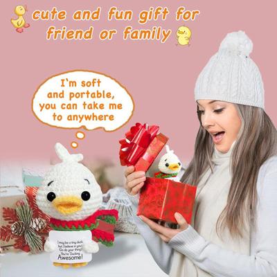 Handgemachte Wollstrickpuppe gehäkelt, Strickpuppe, Schreibtischdekoration, Geschenk