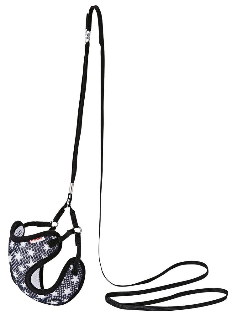 Petio ARFaShion Star Best Harness Lead Black for Small Dogs SS Size