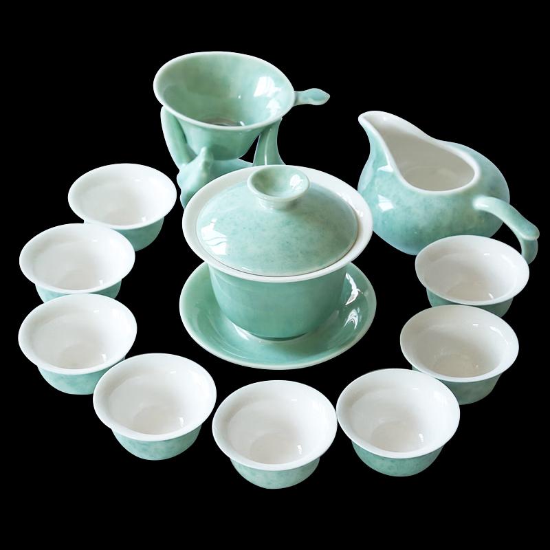 Celadon Ceramic 14-Piece Kung Fu Tea Set