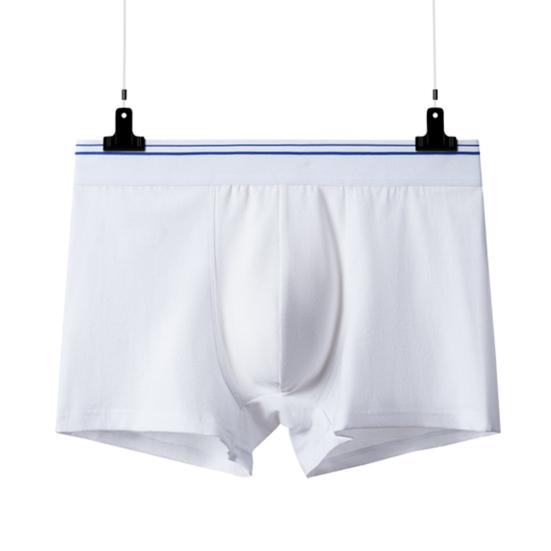 Men Boxer Underwear Elastic Mid-Waist Design U-Convex Shorts Briefs Smooth
