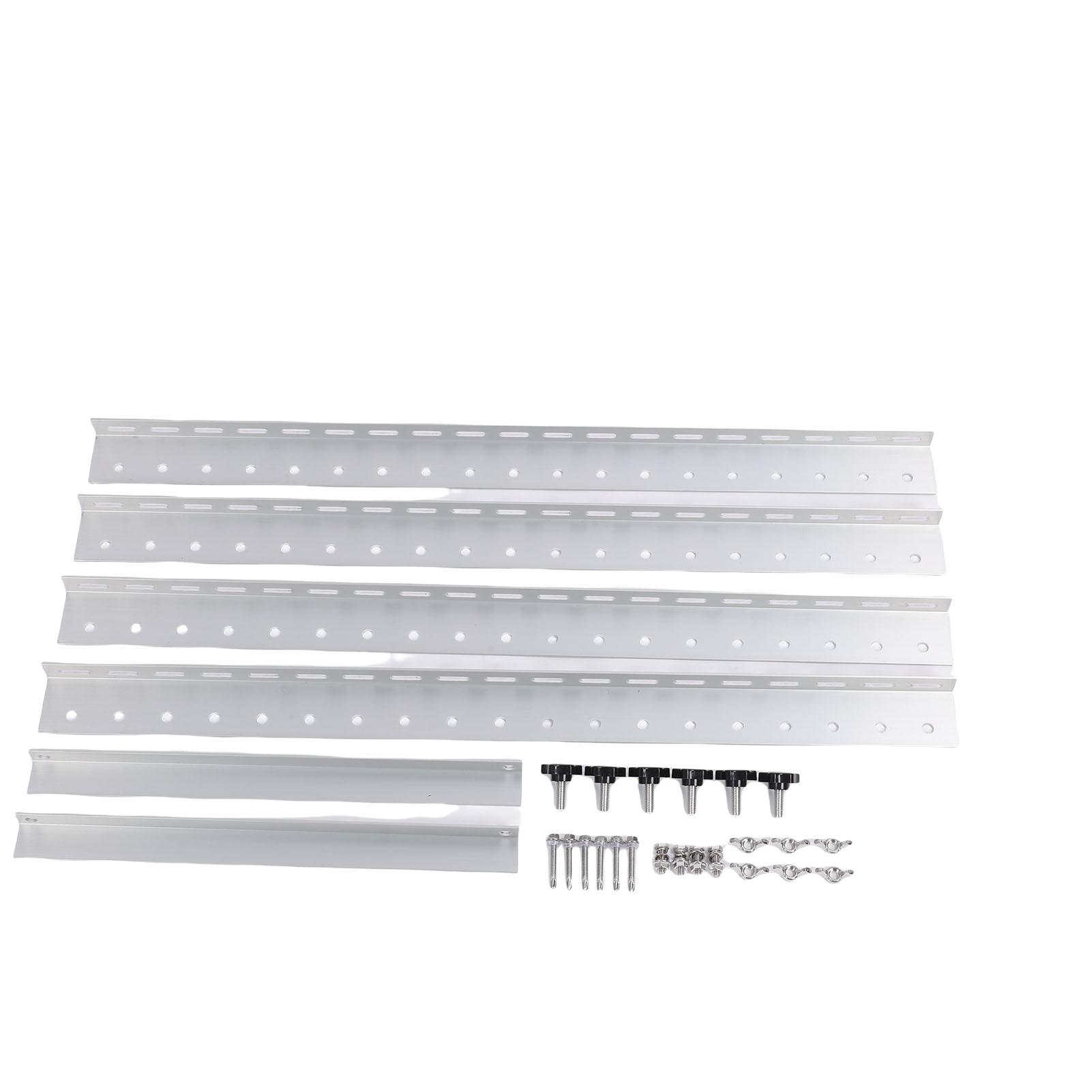 

Кронштейн для крепления солнечной панели из алюминиевого сплава, атмосферостойкий, комплект кронштейнов с регулируемым углом наклона для солнечной панели для автодома, лодки