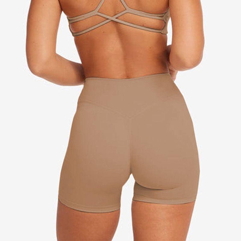 

CSB Same Yoga Vest with Chest Pad Beauty Back Sling Nude Feel Quick-Drying High Waist Track Shorts Fitness Suit Women Shallow khakis shorts L