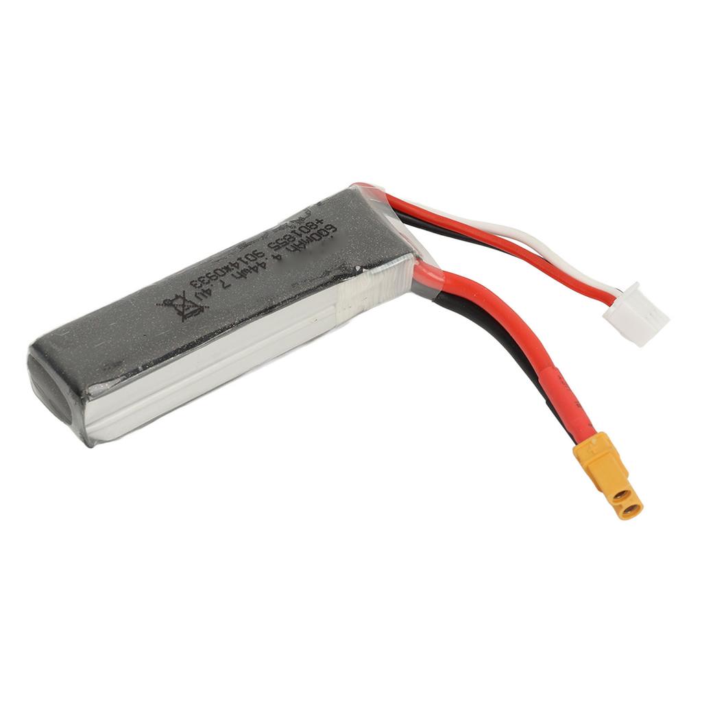 7.4V Lithium Battery Lightweight Portable Stable Multi Protection Battery for WLtoys XK K130 600mAh