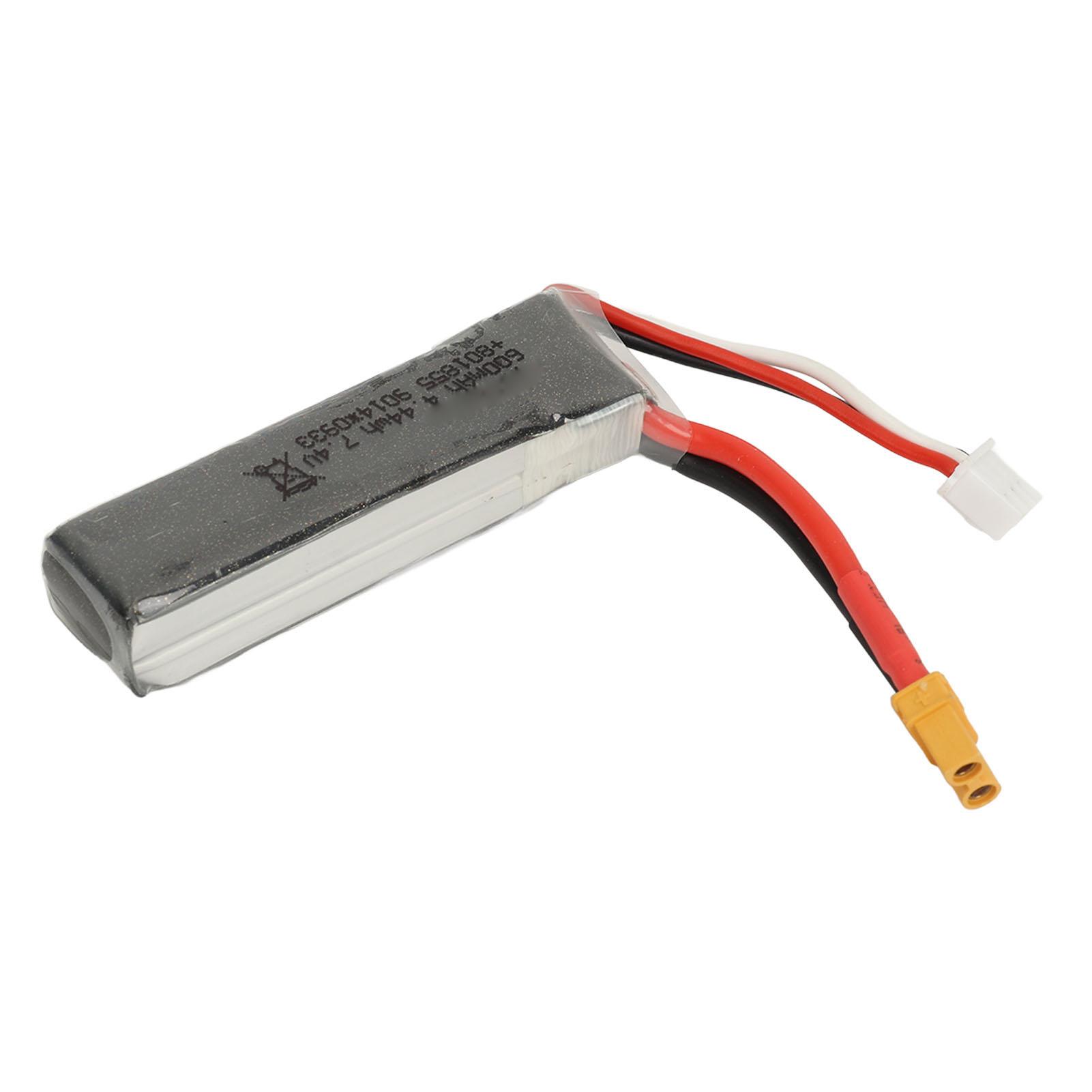 

7.4V Lithium Battery Lightweight Portable Stable Multi Protection Battery for WLtoys XK K130 600mAh