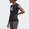 Adidas Run It Tee BoS Logo Print Sports Crew Neck Comfortable Casual American Vintage Short Sleeve T-Shirt Women Tops Black ED5864