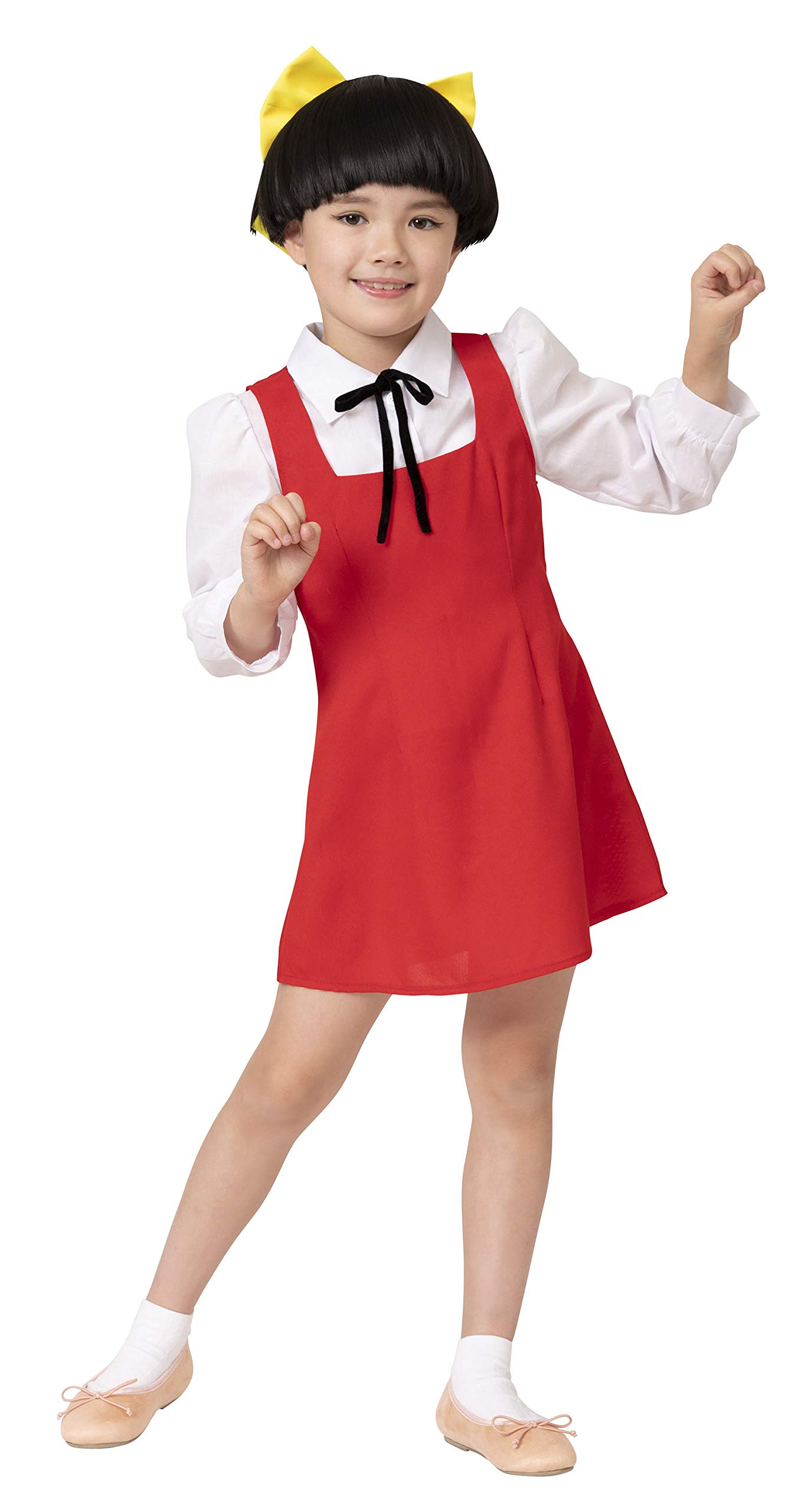 

Clearstone Gegege no Kitaro Official Halloween Cosplay Cat Girl for Red Kids, Girls, 120cm,