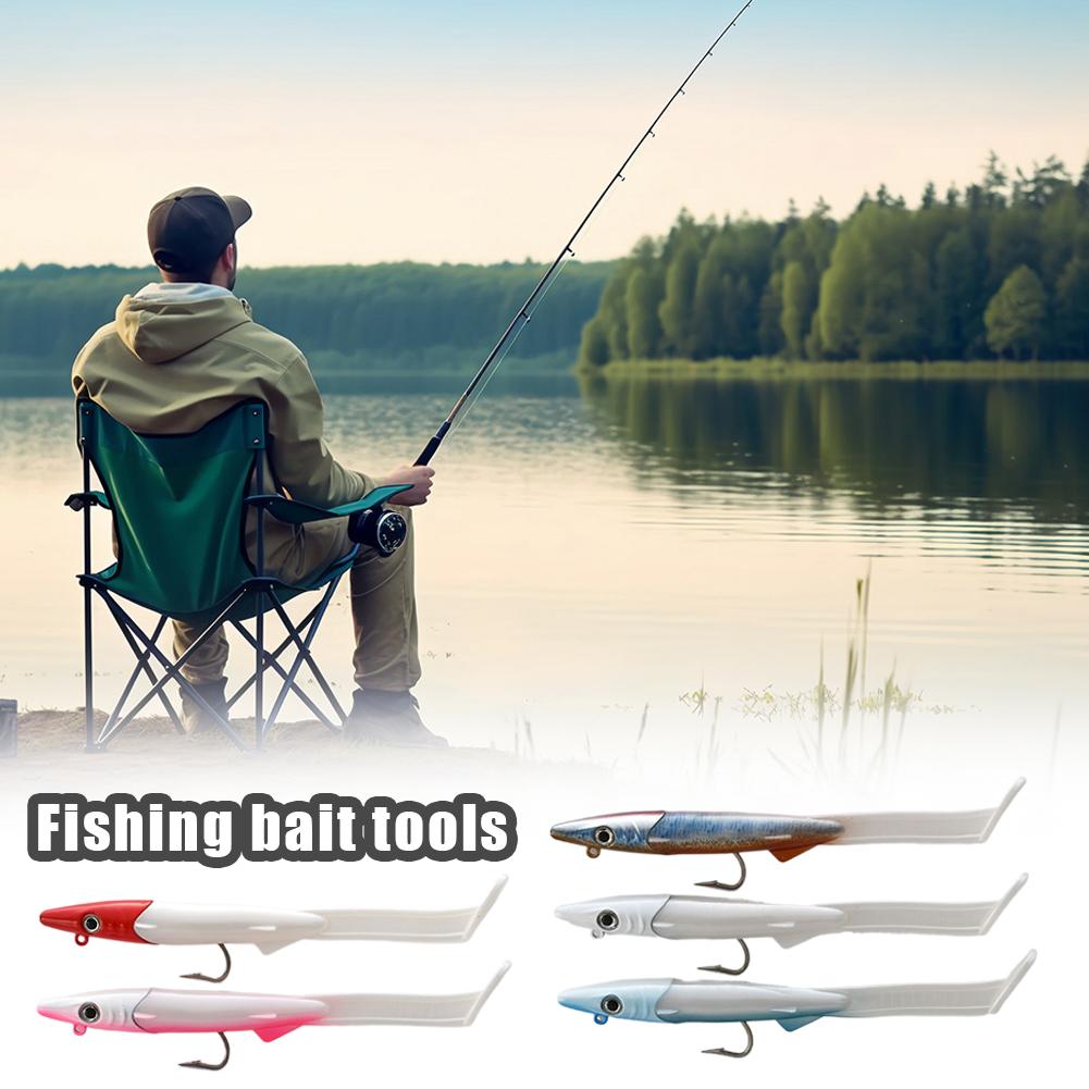 2 Pcs Fishing Lures Soft Bait  12cm/26g Artificial Bait Lure Fishing Kit Gear Artificial Bait Fo