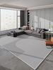Light Grey Geometric Striped Carpet Living Room Luxurious Decorative Carpets Modern Artistic Lines Rugs Easy Clean Bedroom Rug