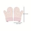 2pcs Thickened Silicone Heat-Resistant Gloves for Home Use, High-Temperature Oven Baking, Burn-Proof Insulated Gloves
