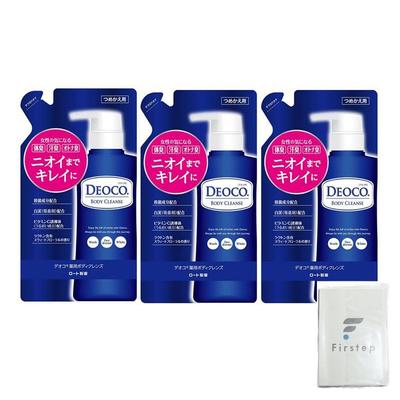 DEOCO Medicated Deodorant Body Cleanser Refill 250mL 3-Pack Sweet Floral Scent Body Soap Refill [Quasi-drug]