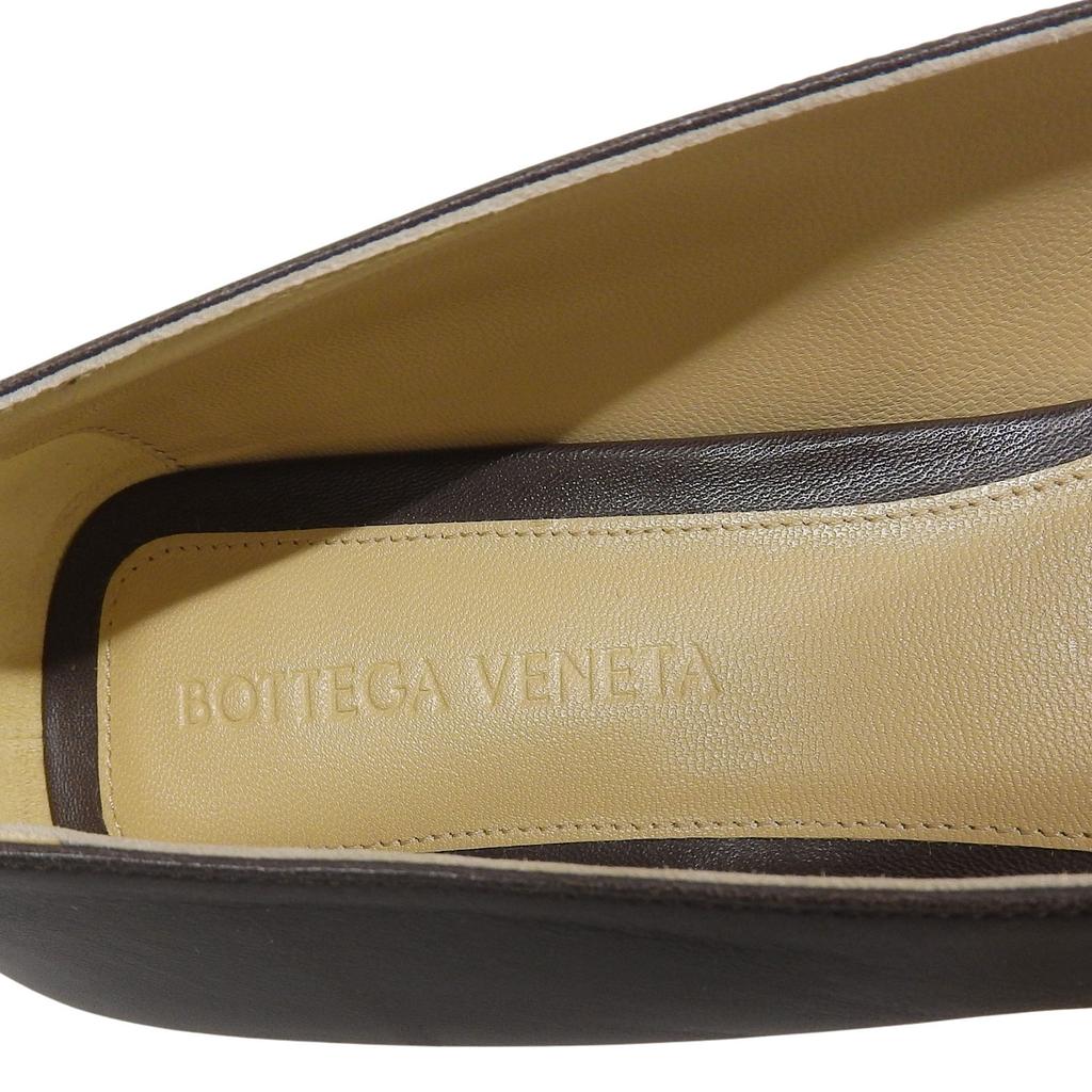 Excellent BOTTEGAVENETA Pumps Dark Brown Leather Women 36.5 Used