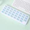 Portable 31-Grid Monthly Pill Box: Moisture-Proof, Transparent, Independent Storage Box for Easy Dispensing