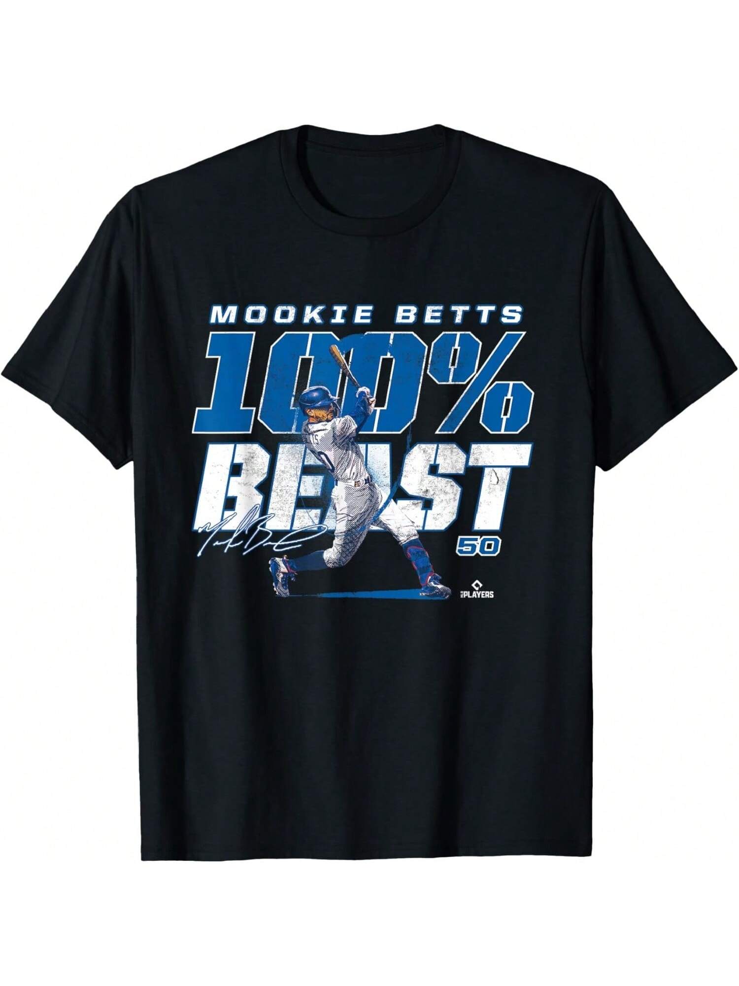 Футболка 100 Percent Beast Mookie Betts Los Angeles MLBPA S разноцветный