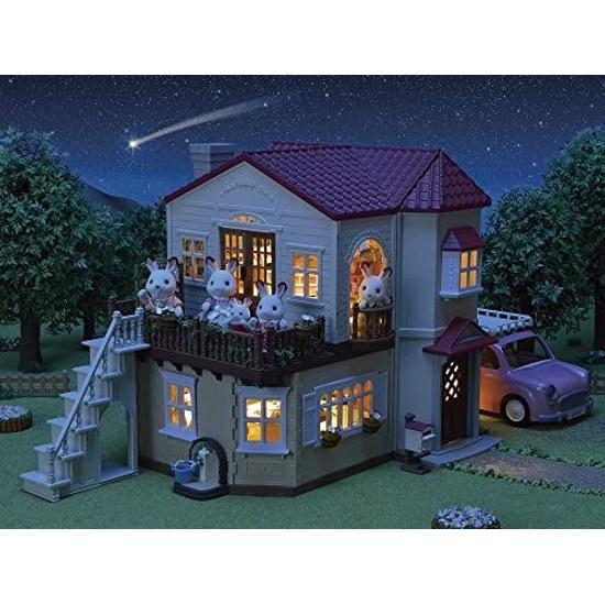 Sylvanian Families Casa Tetto Rosso Grande -Soffitta è Stanza Segreta- Haru 51 Certificazione ST Mark 3 anni più grande Giocattolo Casa delle Bambole EPOCH