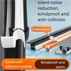 4M TPE Self-adhesive Window Seal Strip Plastic Steel Window Insulation Weatherstrip Flexible Bilateral Windproof Dustproof Strip