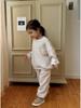 Unisex Korean-Style Casual Sports Set: Loose-Fit Long Sleeve & Pants with Pockets for Kids