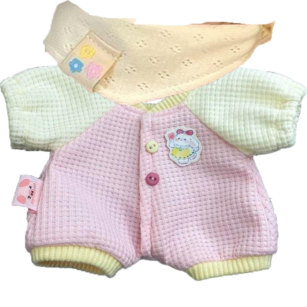 Jumpsuit 20cm Cotton Doll Clothes Rabbit Pattern Cotton Doll's Clothes  Children's Gift