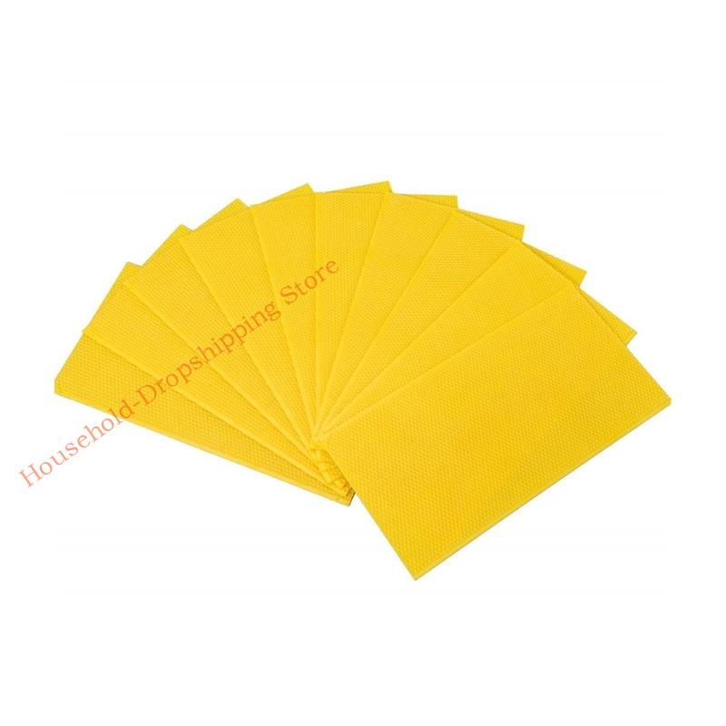 Pack of 10 Quick Install No Tool Required Plastic Bees Hives Substructure Sheets for Fast Deployment in Emergency 85AD жёлтый