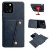 PU Leather Wallet Phone Case for iPhone 16 ProMax,15 Pro,14 Pro,13 Pro Max Card Slots Dual Metal Button Shockproof Full‑Body Cover