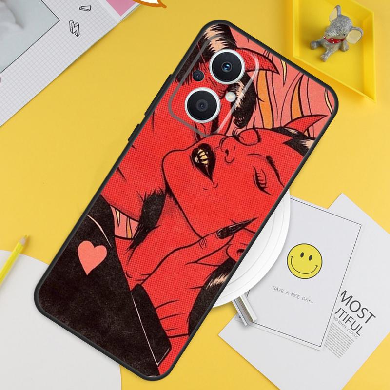 Aesthetic Devil Woman Bad Girl For OPPO Reno 14 12 11 10 13 Pro 8T 11F 12F 13F 14F 7 8 Lite OPPO Find X9 X8 X6 X5 Pro Case