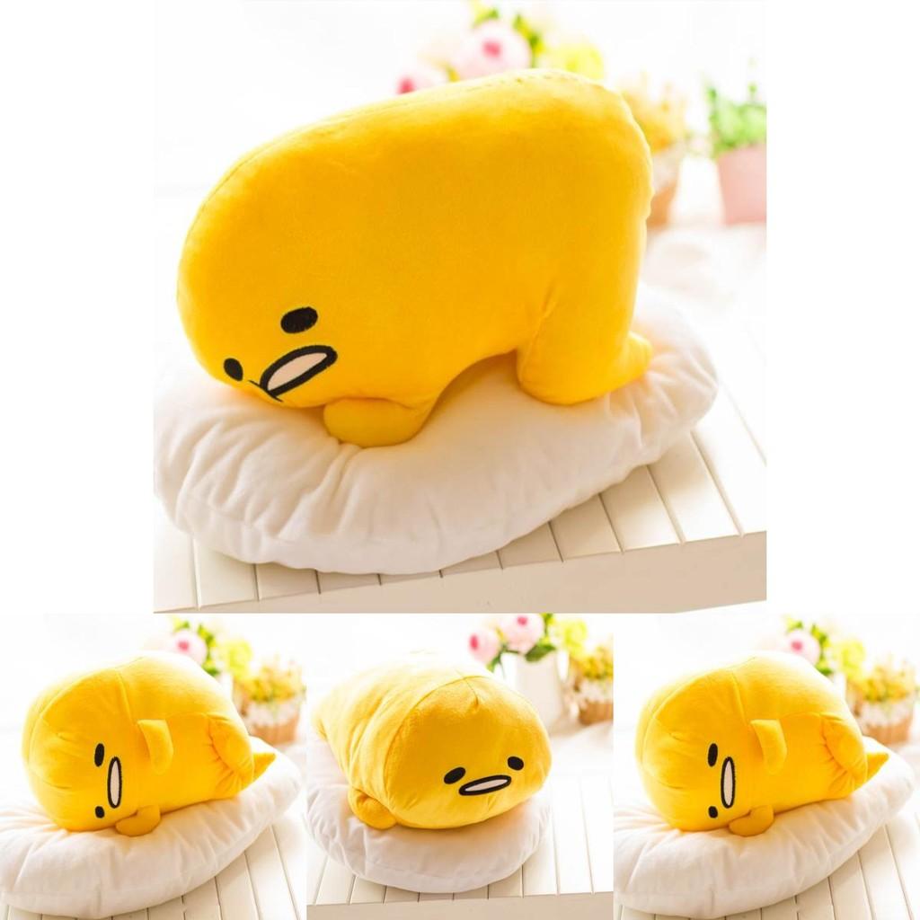Entzückendes Niedliches Liegendes Gudetama Faules Ei Motchiri 15" Plüschtier Stoffkissen Kissen Für Ultimativen Komfort