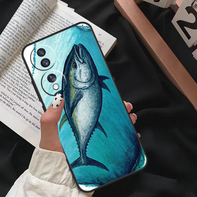 Bluefin Tuna For Honor Magic 8 Pro 6 5 7 Lite Case For Honor 200 400 50 70 90 X8b X9a X9b X9c X9d Win RT