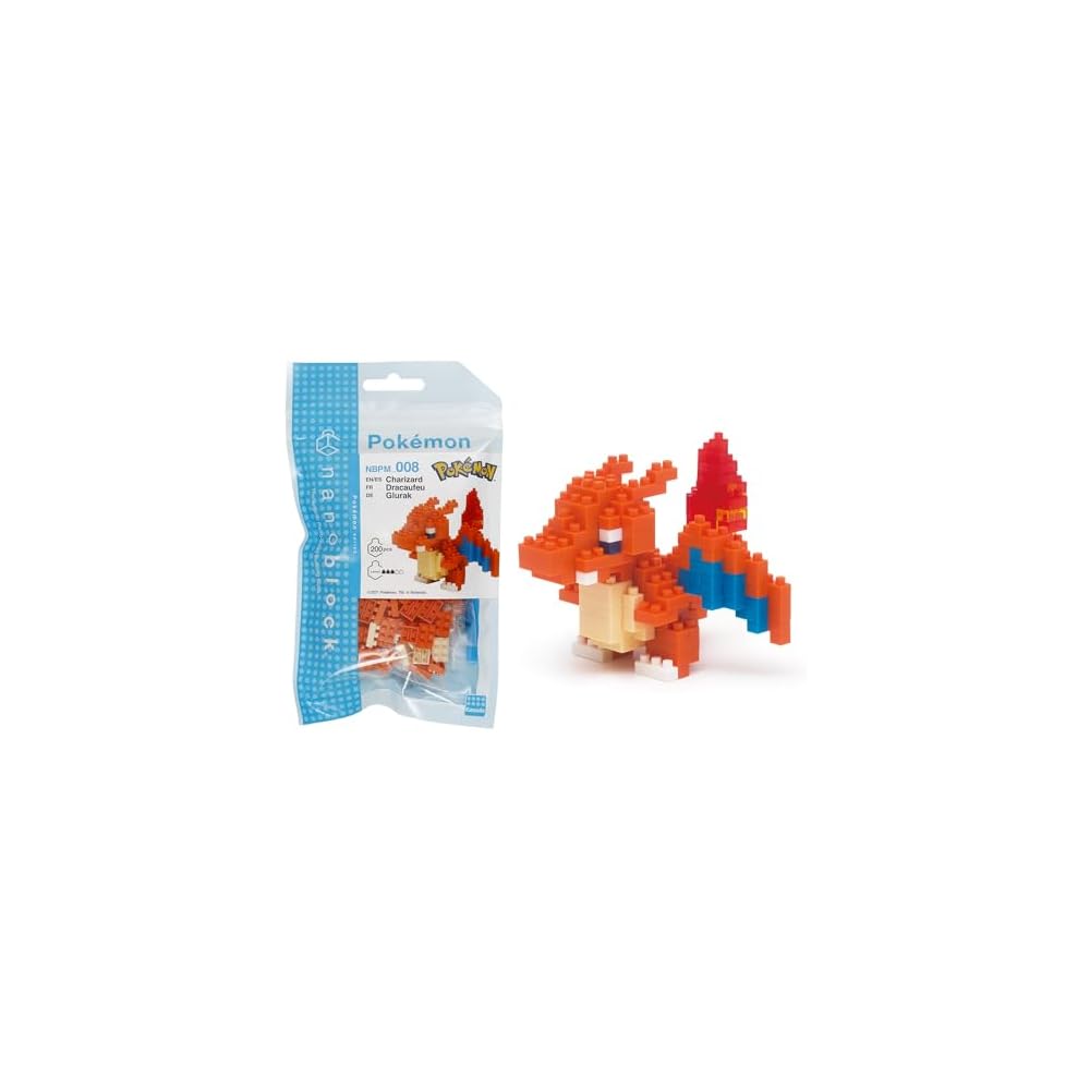 Nanoblock Pokmon Charizard Building Set NBPM_008 150 Pieces Collectible Toy