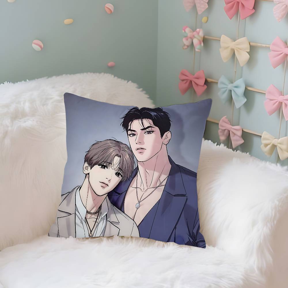 Manhwa Jjix Case Plush Fabric Soft Pillowcase Double Sided Print Cushion Cover Household Gifts