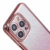 For iPhone 13 Pro Max 6.7 inch TPU Case Rhinestones Decorated Gradient Back Phone Cover