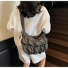 2025 Cloud Bag Niche Design Pleated Shoulder Bag Girl Cute Texture Bubble Underarm Bag Tote Bag