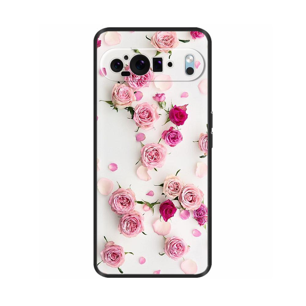 Para Google Pixel 10 Pro 10Pro XL Funda Dulce Amor Flor Suave Silicona TPU Cubierta para Google Pixel10 Pro XL Resistente a Golpes Carcasa Funda
