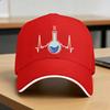 I Love Chemistry Laboratory Heartbeat Test Tube Chemist Baseball Cap  Design Print Hip Hop Hats Summer  Fishing Baseball Caps