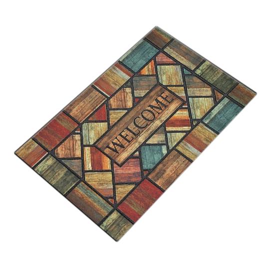 Welcome Floor Mat Non Slip Absorbent Entryway Rug Indoor Outdoor Entrance Doormat for Patio Hallway Home Decor