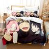 Naruto Sasuke Potisk Třídílná 3D Digitální Sada Povlečení