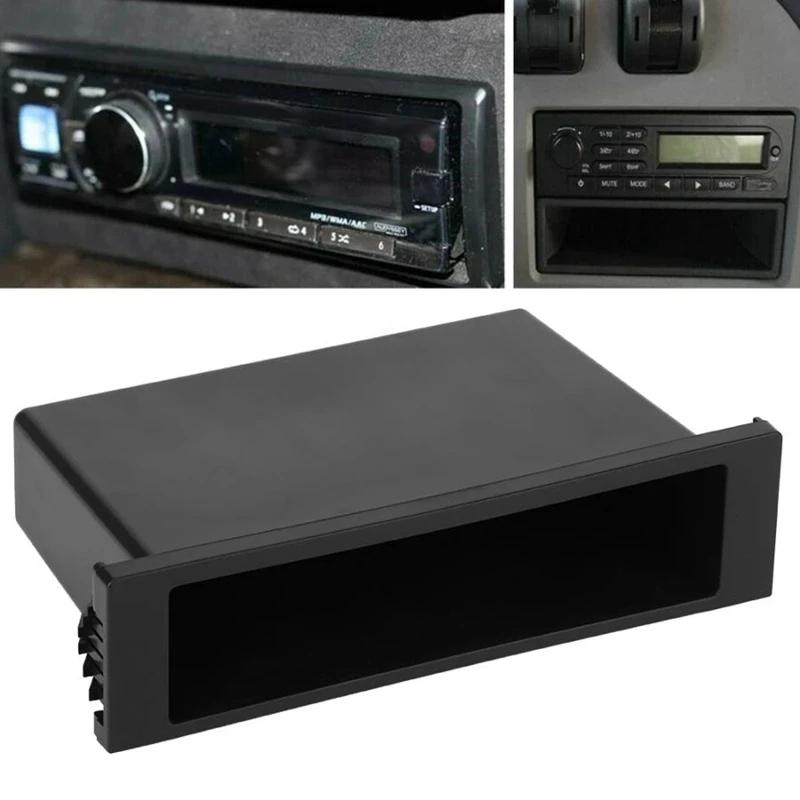 New for Stereo Radio Universal Car Double 1 Din Dash Cup Holder Storage Box Plastic