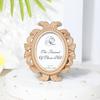 4Pcs Vintage Baroque Oval Photo Frame Mini Resin Picture Display Frame Home Bedroom Desktop Wedding Family Photo Holder Decoration