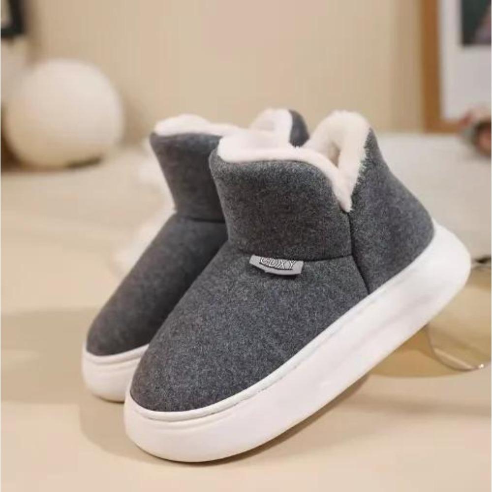 

Ladies Leisure Fur Cotton Shoes Winter Warm Anti-slip Outdoor Waterproof Thicken Snow Boots for Couple Light Women Short Boot 40-41
