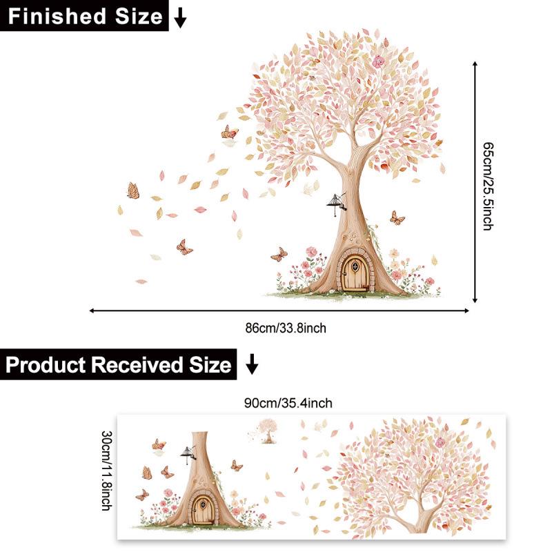 Liran Personalized Tree & Leaf Wall Stickers for Home Decor