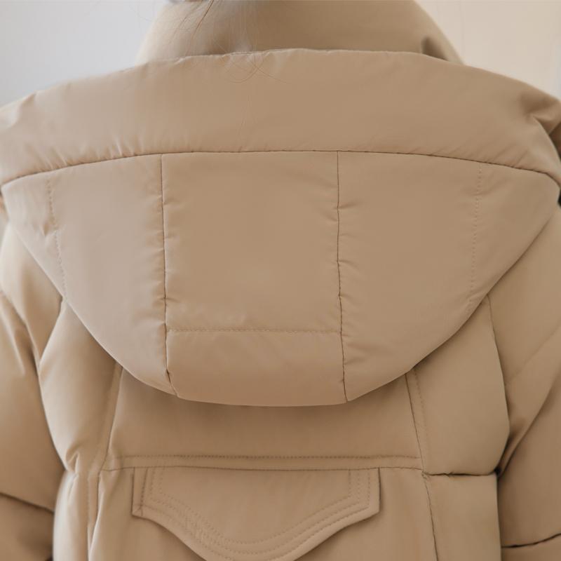 Dámské módní zimní dlouhé parky s kapucí, volné, silné a hřejivé bundy, dámské kabáty