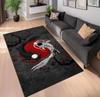 Oriental Cherry Blossom Area Rug Traditional Plum Flower Floor Carpet Non Slip Washable Mat Style Decor Rug for Living Room