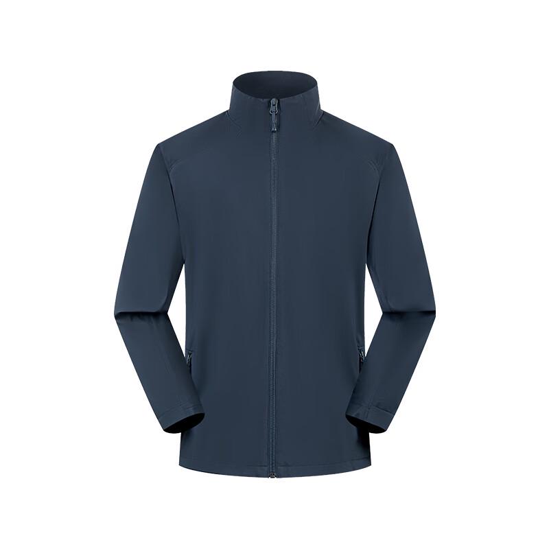 Qiaogerei Unisex Stand-up Collar Windbreaker Jacket