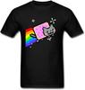 SUNRAIN Men's Nyan Cat Rainbow T Shirt