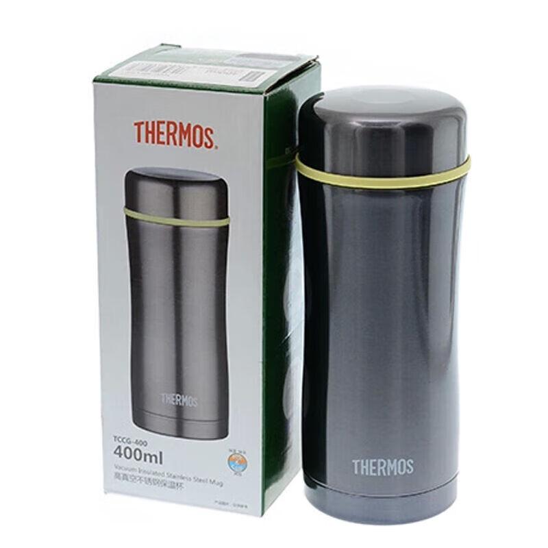 Кружка-термос THERMOS TCCG-400 из нержавеющей стали с вакуумной изоляцией и ситечком для чая