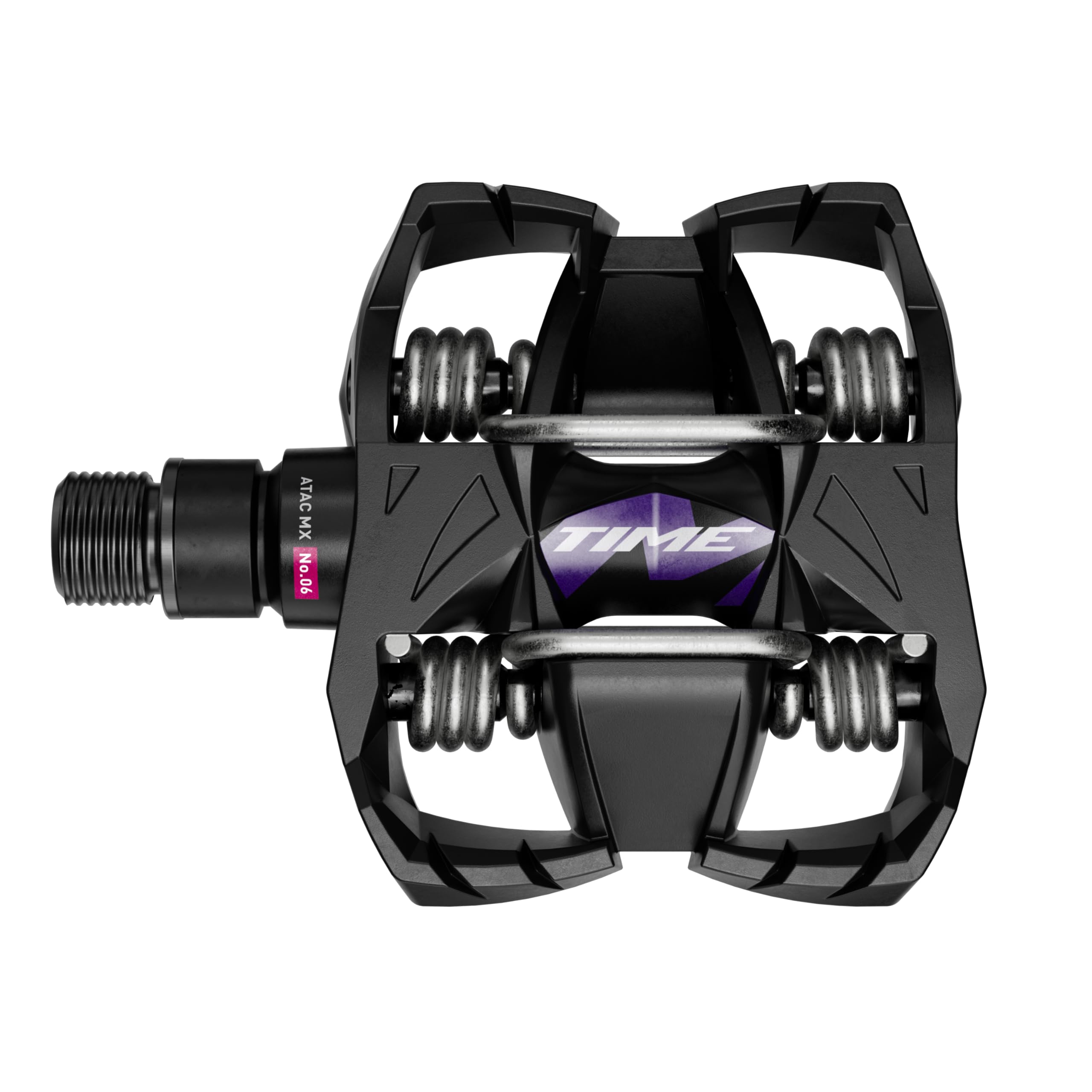 

TIME Sport Pedals TIME MX 6 with ATAC Standard Black Purple B1 cycling pedal set for added stability and control Cleats, - High-performance чёрный